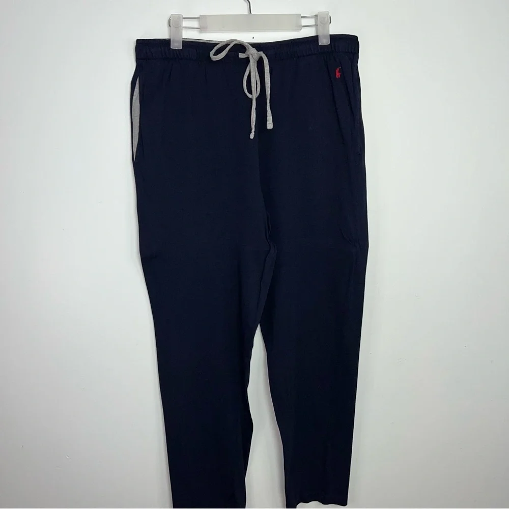 Polo by Ralph Lauren Pajama Set Gray Tee and Navy Pants Z Loungewear Sleepwear L